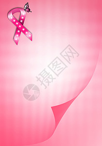 乳腺癌的预防插图疾病女孩皮肤愈合癌症帮助乳房斗争蝴蝶图片