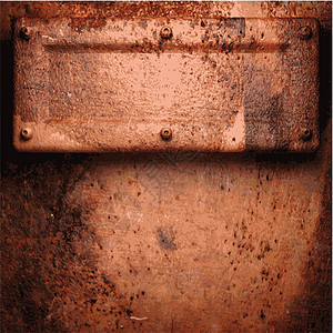 旧金属背景保险丝艺术插图平板腐蚀棕色控制板床单图片