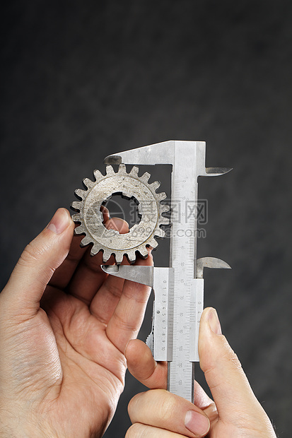 弗尼尔卡利伯力学机械齿轮毫米数字手指厘米部分卡尺游标图片