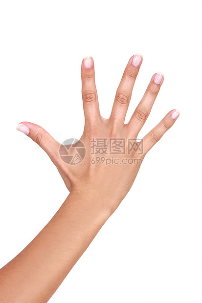 女性手运动展示工作室棕榈信号数字皮肤手臂熟悉度身体图片
