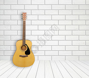 空房间背景中的吉它工作室古董国家音乐奢华民间粮食装饰公寓木头图片