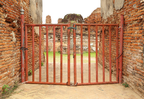 泰国Ayutthaya的小门图片