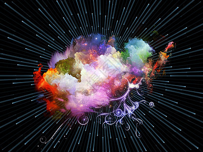 概念色彩调色星云网格作品元素插图设计辉光装饰品墙纸图片