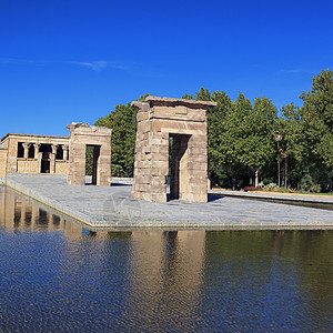 Debod寺庙街道纪念碑建筑中心旅行首都旅游废墟历史历史性图片