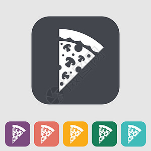披萨平面 ico图标集脆皮午餐食用菌餐厅菜单酱料绘画卡通片饮食图片