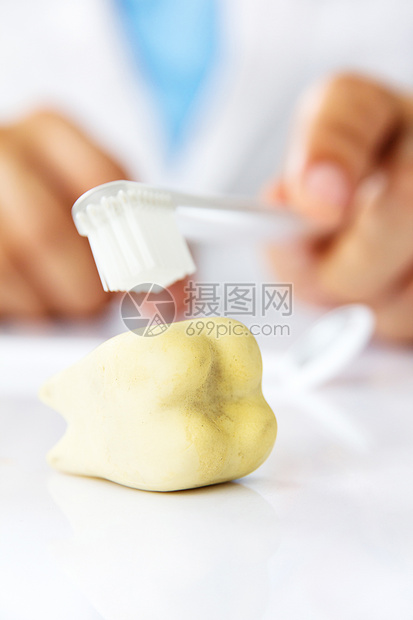 牙科牙医卫生概念医疗牙镜口镜药品口服牙刷磨牙白色手指健康图片