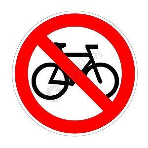 无自行车标志安全艺术车辆风险驾驶标签黑色白色插图交通图片