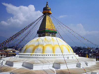 尼泊尔加德满都佛教徒建筑学胜地眼睛佛塔旅游旅行大佛寺庙宗教图片