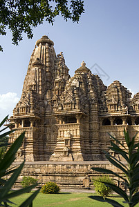 印度中央邦Khajuraho雕刻雕塑旅游宗教旅行中央邦建筑学地标纪念碑寺庙图片