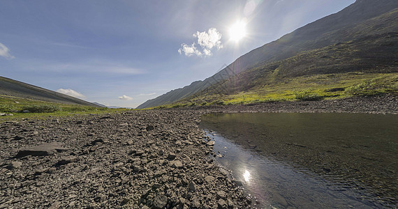 山中湖边旅游科拉地块岩石大合唱阴影石头阴霾灌木半岛图片