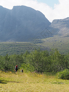 山中观光客冒险顶峰运动公园农村登山者远足团队旅游爬坡图片