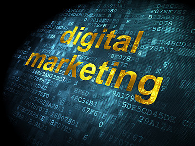营销概念 数字背景的数码市场营销图片