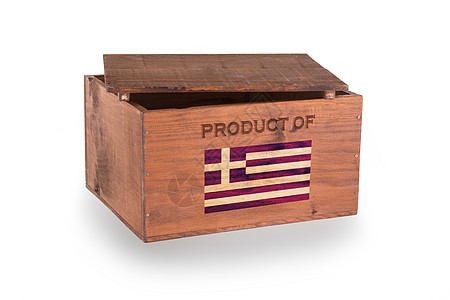 白色背景孤立的木制板箱正方形木头货物货运棕色商品邮件松树船运运输图片