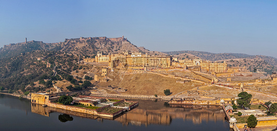 阿米尔安伯堡 印度拉贾斯坦邦历史风景工事地标历史性建筑学池塘防御堡垒旅游图片