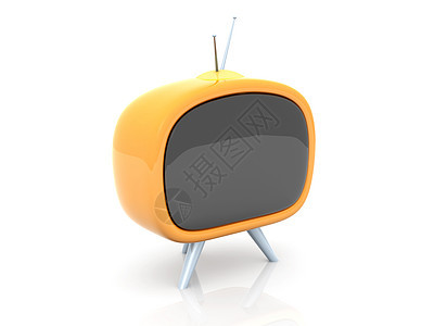 Retro Tv 重试Tv视频投掷电影手表广告天线电子产品监视器宣传屏幕图片