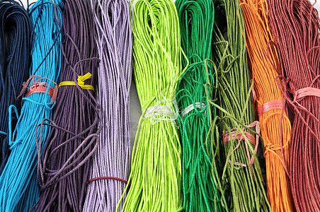 双线卷衣服纺织品针织线圈工艺线索羊毛细绳棕色手工图片