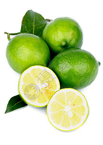 绿色柠檬饮食白色生食热带叶子蔬菜饱和色抗氧化全身素食图片