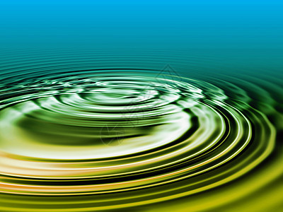 水蓝色圆圈池塘涟漪绿色液体海洋图片