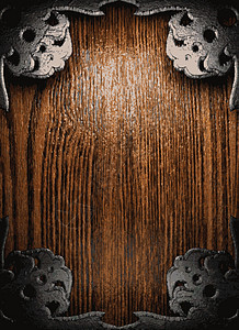 金属和木材背景抛光装饰风格插图木头艺术框架反射装饰品图片