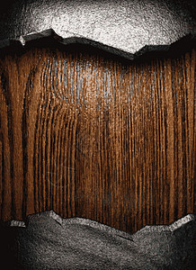 金属和木材背景插图框架抛光反射装饰品木头风格装饰艺术图片