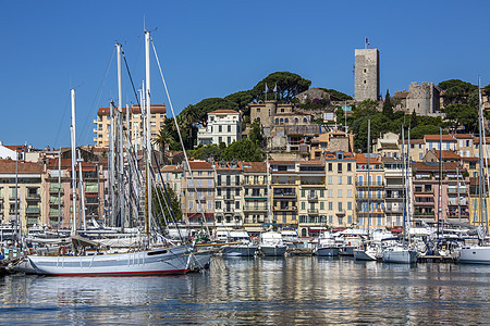 法国南部风景游艇港口旅行旅游停泊处码头图片