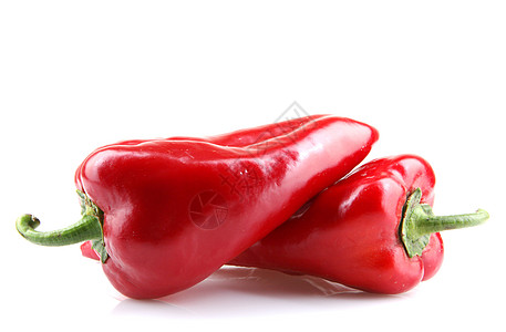 白色背景上的红辣椒植物食谱红色辣椒胡椒图片