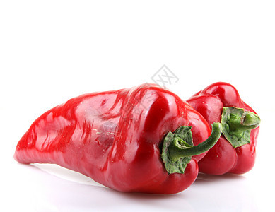 白色背景上的红辣椒红色胡椒植物食谱辣椒图片