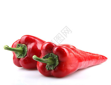 白色背景上的红辣椒红色植物食谱胡椒辣椒图片