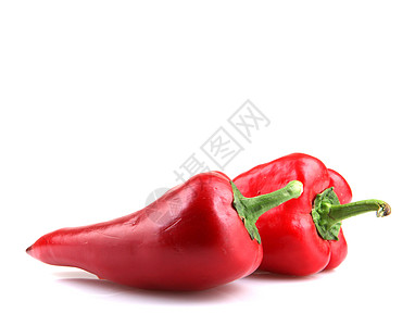 白色背景上的红辣椒辣椒红色食谱植物胡椒图片