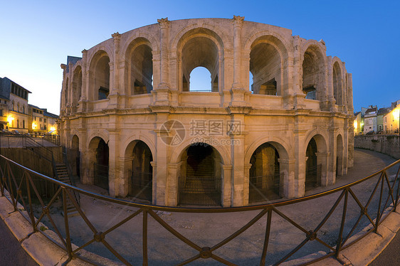 罗马安菲剧院  Arles  法国南部旅游旅行废墟建筑物建筑学地标纪念碑历史性图片