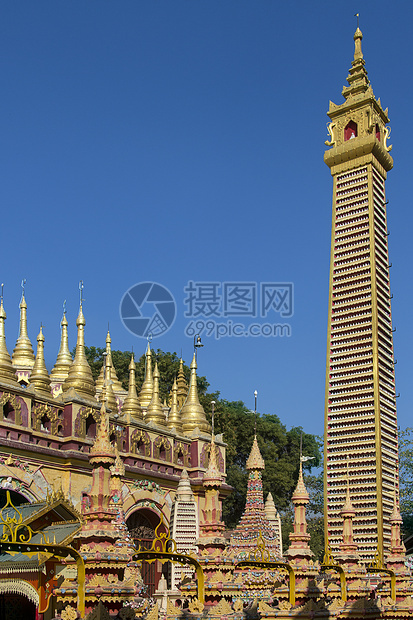 蒙育瓦  缅甸精神地标宗教寺庙文化佛塔建筑学佛教徒旅游旅行图片