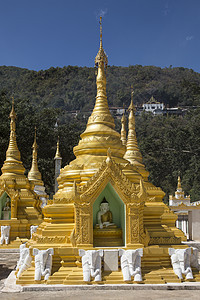 Pindaya 寺缅甸图片