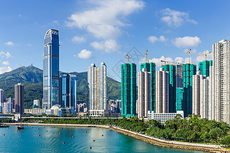 香港天线市中心住宅城市房屋海景居所公寓海洋住房海岸图片