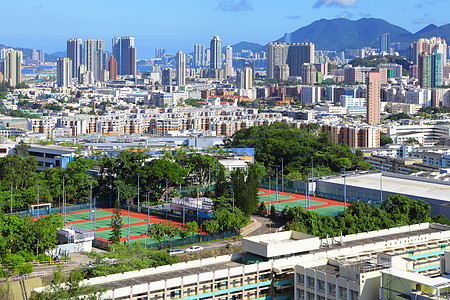 香港天线城市天际建筑住房景观民众公寓住宅鸟瞰图市中心图片