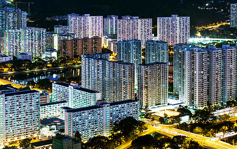 香港市中心区Downtown住宅景观城市建筑市中心民众天际居所鸟瞰图公寓图片