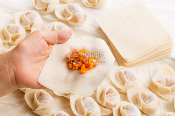包装中华蔬菜烹饪南瓜农历人手月球饺子雕刻新年水角图片