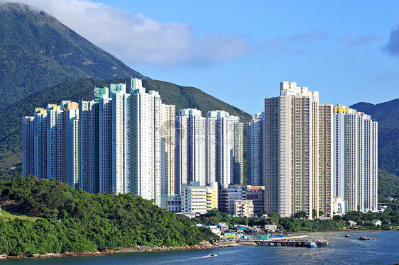 香港市风景公寓房屋绿色民众城市景观植物市中心住房天际图片