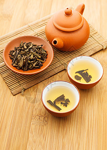 中华茶杯子草本植物饮料叶子陶器传统飞碟干叶工夫茶壶图片