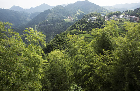 中国文州风景     山地景观细流乡村旅游路线水库梯田竹子农业山谷农家图片