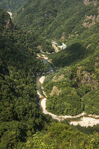 中国文州风景     南西建江路线旅游小径岩石梯田溪流浅滩竹子瀑布绿色图片