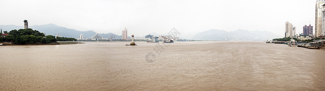 中国文州地貌     河流寺庙城市船舶码头黄色图片