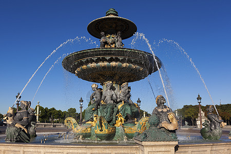 广场 巴黎 法国自由国际 弗拉旅行喷泉建筑学历史性城市正方形雕塑风景场景图片