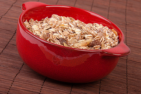 健康的肌肉纤维饮食制品燕麦谷物小麦活力葡萄干小吃奶制品图片