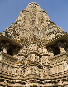 印度中央邦Khajuraho雕刻宗教中央邦旅行雕塑纪念碑旅游地标寺庙建筑学图片