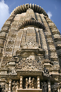 印度中央邦Khajuraho寺庙中央邦地标宗教建筑学旅游雕塑雕刻纪念碑旅行图片