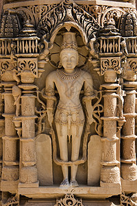 在印度拉贾斯坦邦奥西安马哈维拉寺庙雕刻图片