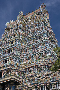 印度印度教神庙马杜赖印度旅行宗教旅游寺庙地标图片