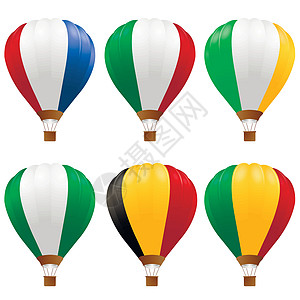 热空气气球空气天线自由蓝色旗帜飞行器娱乐旅行竞赛车辆图片