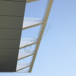 现代建筑设计挖掘对角线角落金属平行线大厦白色建筑学边缘耐用性材料图片