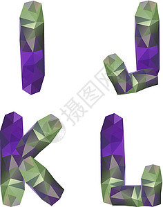 几何晶晶体字母横幅学习水晶标签钻石插图三角形艺术折纸公司图片
